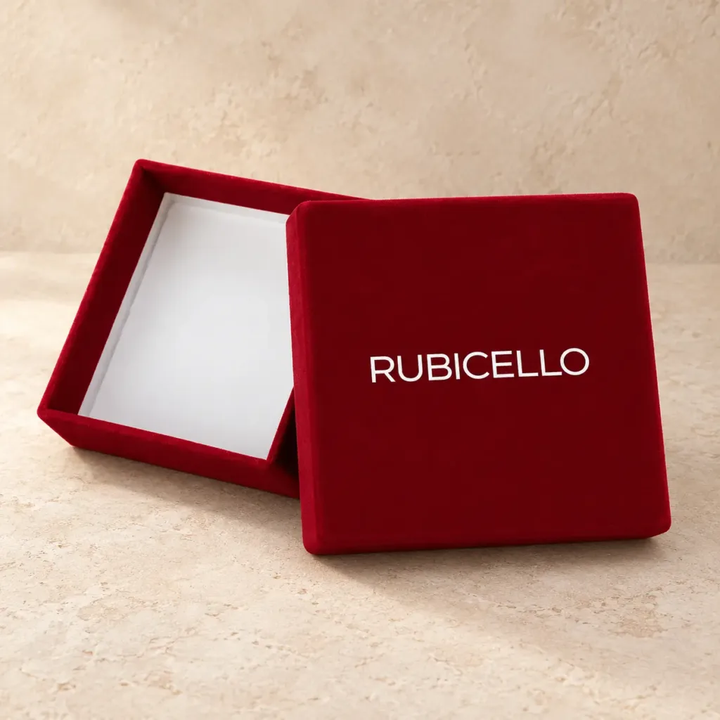 Czerwone pudełko jubilerskie Rubicello – realizacja 99