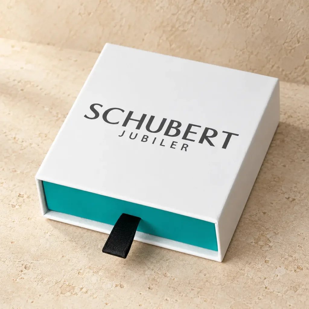 Białe pudełko szufladkowe Schubert Jubiler – realizacja 87